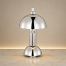 13.5-Inch LED Desk Lamp in Polished Nickel with E26 Base and Dimmer Switch.